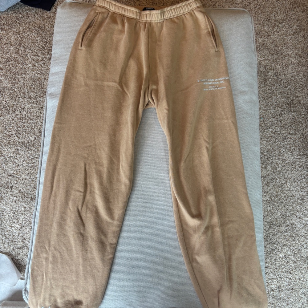 PLAYBOY Tan Sweatpants